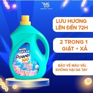 Nước giặt xả - power 100 - hương nươc hoa pháp - 3kg5