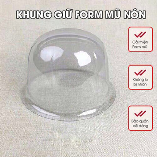Khung giữ form mũ nón cao cấp giúp nón tránh bị gãy form mất dáng, chất liệu nhựa pvc