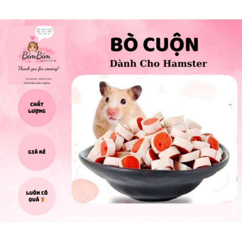 Bò cuộn thức ăn dặm cho hamster gói 30g