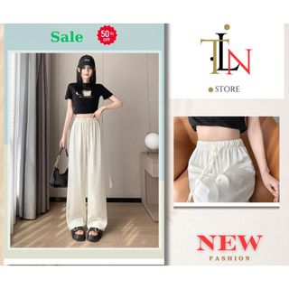 Quần LỤA DÁNG XUÔNG CHỮ MIN IN CHÌM HOTTREN,QUẦN LỤAQC CHẤT VẢI MỀM MỊN PHONG CÁCH HÀN QUỐC TÔN DÁNG M020