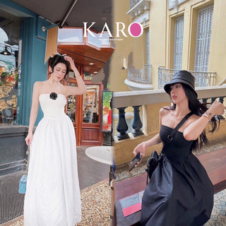 Đầm ống cúp ngực xoè dài K4688  - CAROTSHOP