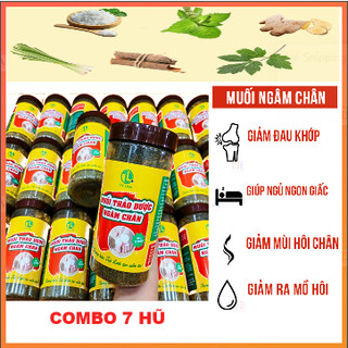 Combo 7 lọ muối thảo dược ngâm chân bảo vệ sức khỏe bạn