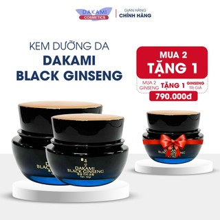  Kem sâm đen Dakami Black Ginseng - Kem nám hỗ trợ làm mờ thâm nám, tàn nhang, dưỡng da trắng hộp 33G