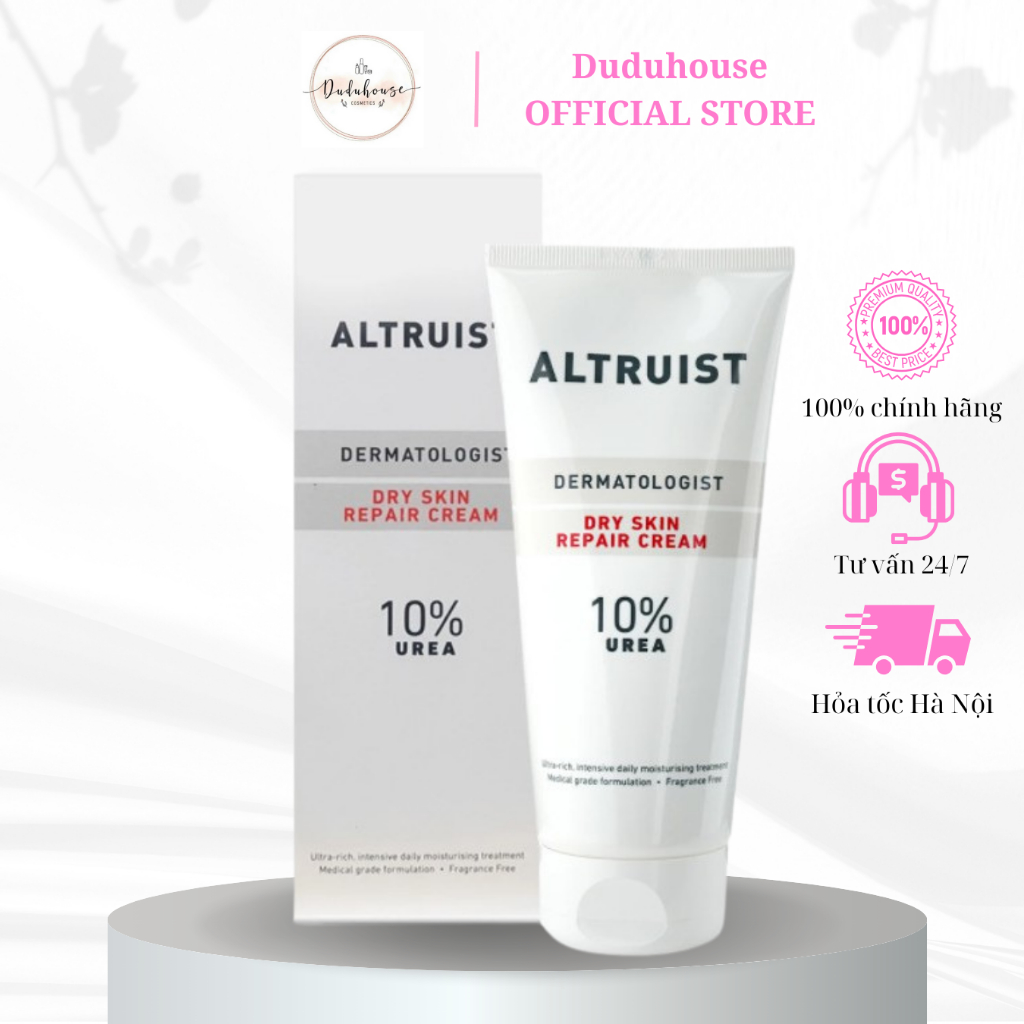 Kem Dưỡng Cấp Ẩm Altruist Dermatologist Dry Skin Repair Cream 10% Urea 200ml Duduhouse