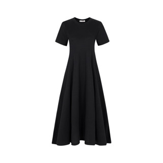 Váy thun nữ dáng dài xòe tay cộc Mary BIGSIZE_GIARE Đầm thun gân dày dặn bigsize phù hợp đi hẹn hò, cà phê cuối tuần