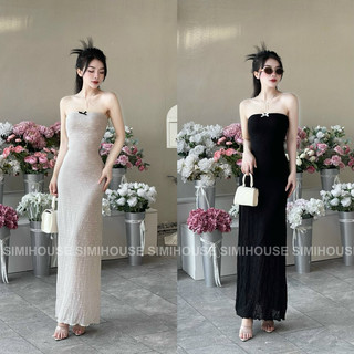 VÁY BODY QUÂY REN HOA NỔI NƠ 2024