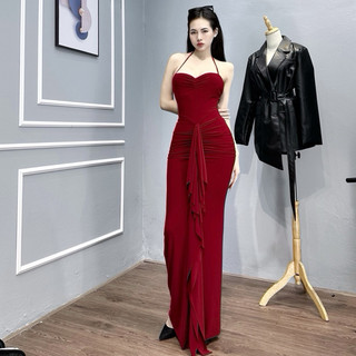 Đầm Body Cúp Ngực Nhún Phom Chuẩn Siêu Dài, Sexy Tôn Dáng