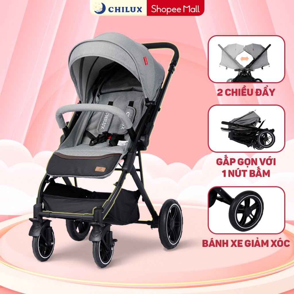 Xe đẩy 2 chiều cho bé Chilux K3 - An toàn, Hiện đại, Tiện lợi