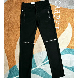 quần bò jean nam dài đen rách phối khóa kéo gối đẹp mẫu mới,chất jean dày co giãn tốt form slimfit tôn dáng