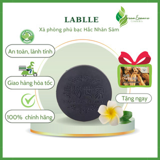 Xà Phòng Phủ Bạc LABLLE Màu Đen Không Hoá Chất,Chiết Xuất Nhân Sâm Phủ Bạc Ngay Lần Đầu Tiên