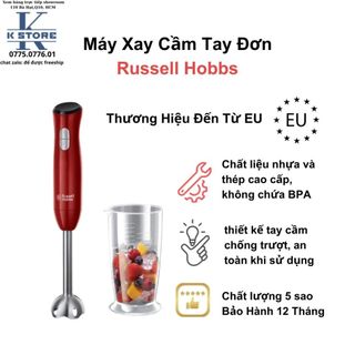 Máy xay cầm tay đơn Russell Hobbs - Nhập khẩu từ châu Âu - Kèm cốc trộn