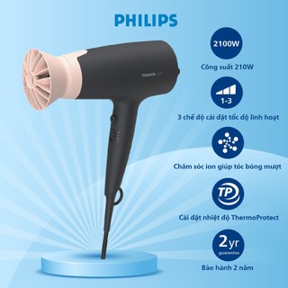 Máy sấy tóc philips bhd350 2100w, bảo hành 2 năm | hàng chính hãng