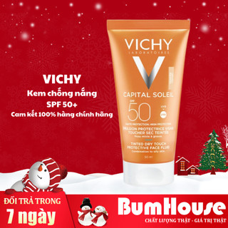  Kem Chống Nắng Vichy Ideal Soleil Dry Touch SPF50 Cho Da Dầu, Da Hỗn Hợp 50ml