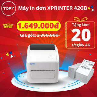 Máy in đơn hàng khổ A6, in tem nhãn, mã vạch khổ 3 tem Xprinter. Hàng chính hãng, giá rẻ