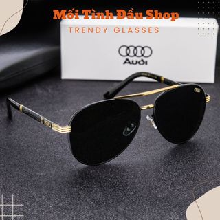Kính mát nam nữ hiệu audi - phong cách lịch lãm cao cấp tròng polaroid phân cực đi trời nắng - mưa chống tia uv