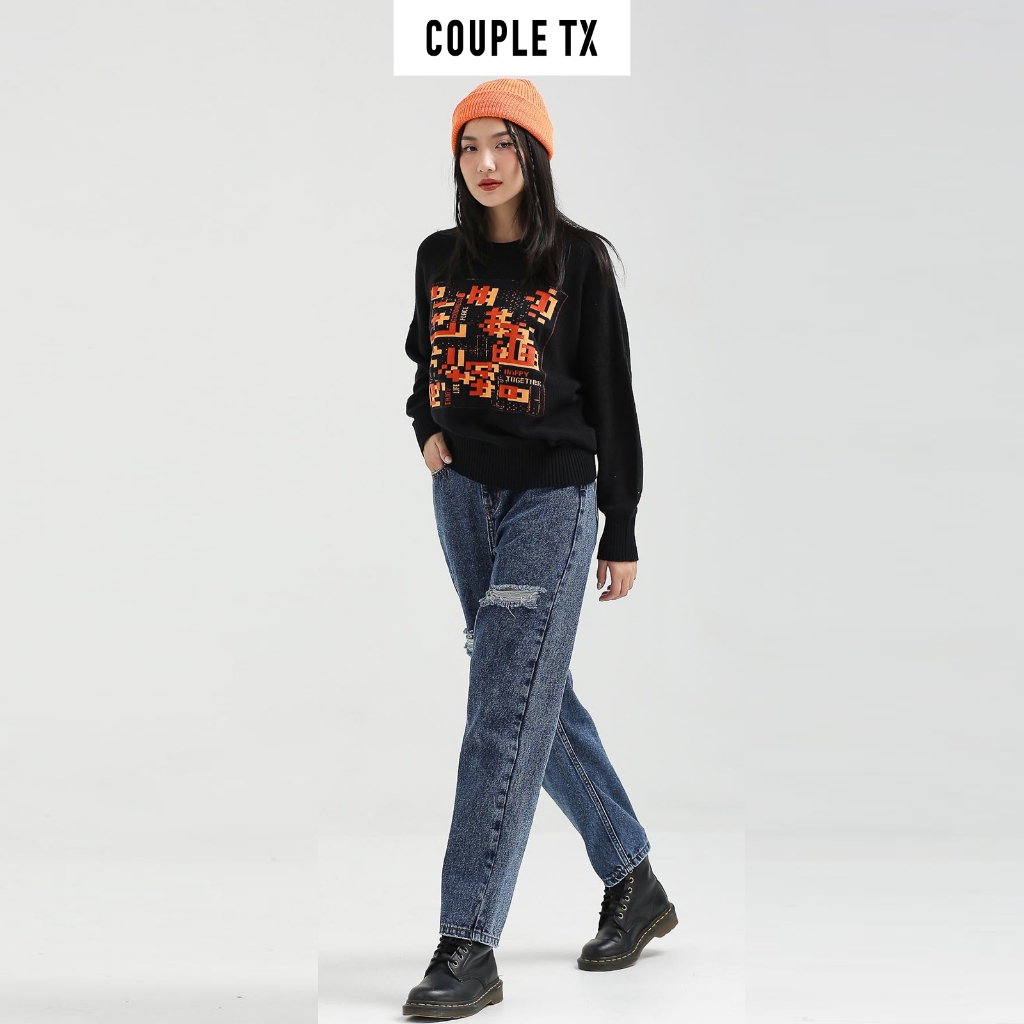 Áo Sweater Nam Nữ Couple TX Dệt Graphic SW 009