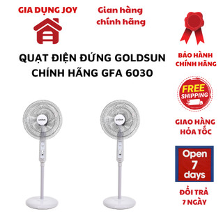 Quạt điện đứng GFA-6030 chĩnh hãng goldsun bảo hành 12 tháng, quạt êm quạt điện đứng 3 tốc độ gió