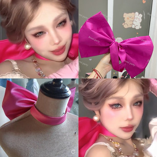 [ẢNH THẬT] Nơ bản to đeo cổ màu hồng cosplay bạn gái tom and jerry - nơ đeo cổ cosplay mèo tom and jerry