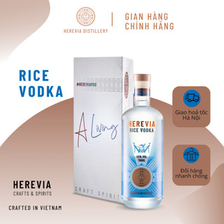 Rượu rice vodka hương gạo 750ml - nồng độ 42%, rượu vodka tinh khiết hậu vị ngọt dễ uống tặng kèm hộp