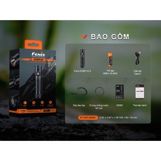 Đèn pin FENIX E28R V2.0 (1700 Lumens) chiếu xa 273 mét