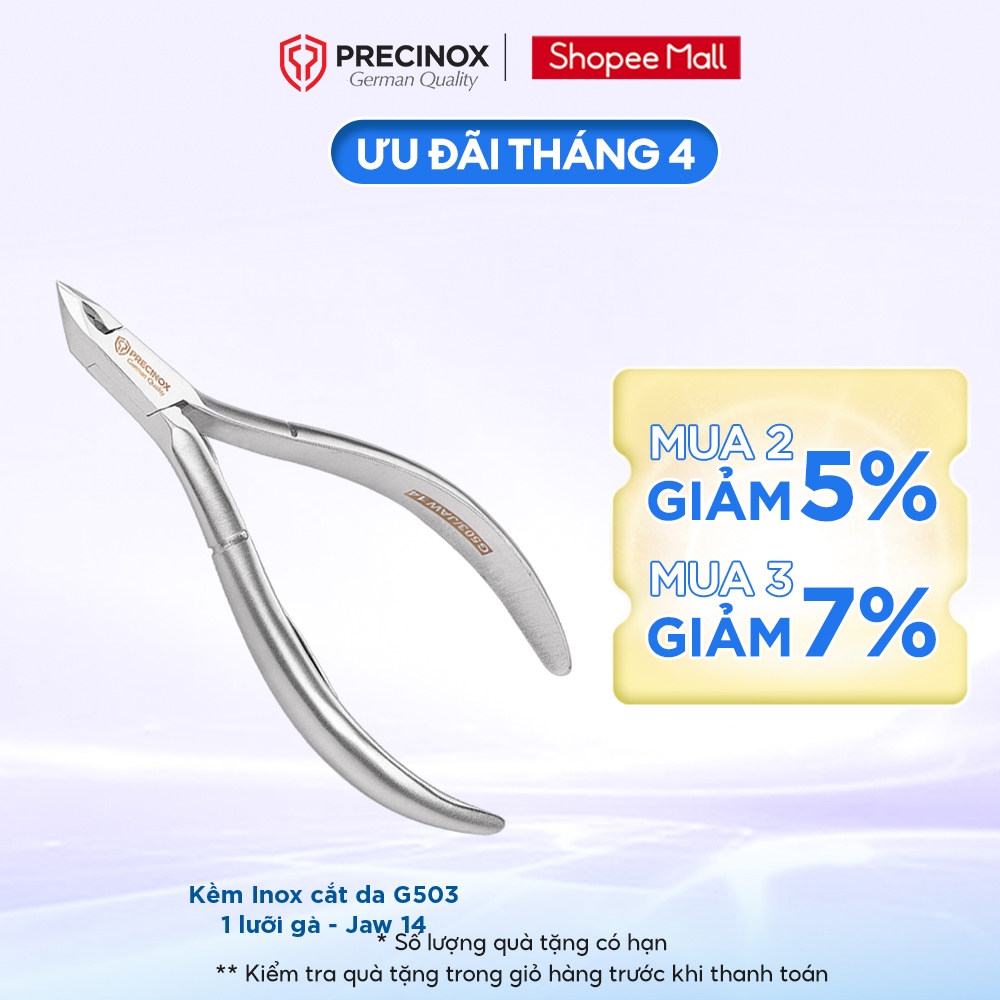 Kềm Inox cắt da Precinox - G503, 1 lưỡi gà, Jaw 14