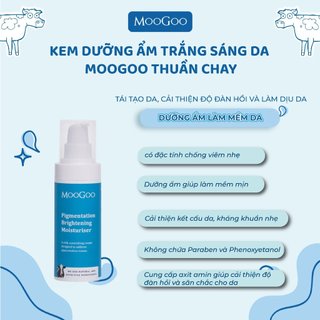Kem dưỡng ẩm trắng da Moogoo thuần chay