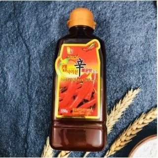 Tinh dầu ớt nấu mì cay nhập khẩu hàn quốc 550ml