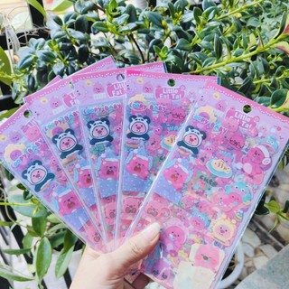 Bộ 6 Tấm Sticker Loopy Baby Trong Suốt