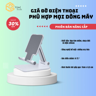 Giá đỡ điện thoại máy tính bảng khung nhôm thiết kế nhỏ gọn chắc chắn kệ để điện thoại phiên bản mới 2024