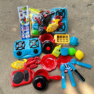 Bộ đồ chơi nấu ăn 20 chi tiết  xinh xắn Nhựa cao cấp Bé tập nấu ăn - Smart Baby