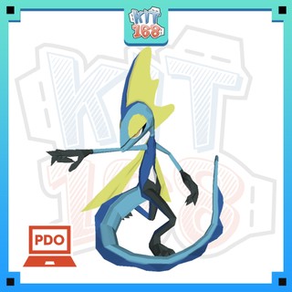 Mô hình giấy Anime Game Pokemon Inteleon