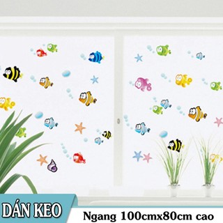 Decal trang trí tường - Những chú cá biển