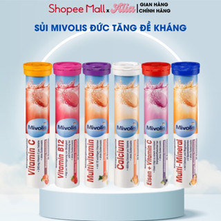 Viên Sủi Mivolis Vitamin C và các vị khác hỗ trợ tăng cường sức đề kháng, hệ miễn dịch 20 Viên Đức