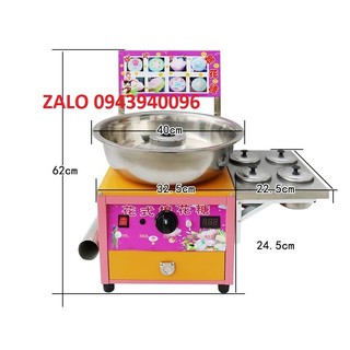 Máy làm kẹo bông gòn bằng gas-Tặng bình ắc quy 12v-Hàng chính hãng bảo hành 12 tháng