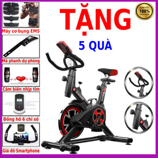 Xe đạp thể dục tập gym sport X9 tặng đồng hồ + cảm biến nhịp tim + má phanh + giá đỡ sphone bảo hành 3 năm