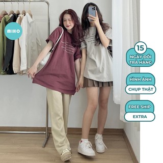 XẢ HÀNG Áo thun 3158 in chữ 1993 vải dày dặn cotton freesize thời trang Miho House