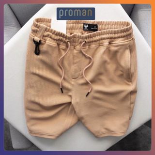 Quần Đùi Nam Thể Thao mặc nhà quần short thể thao nam vải Xốp Thái thun mềm mịn thấm hút mồ hôi tốt QD02 - PROMAN 