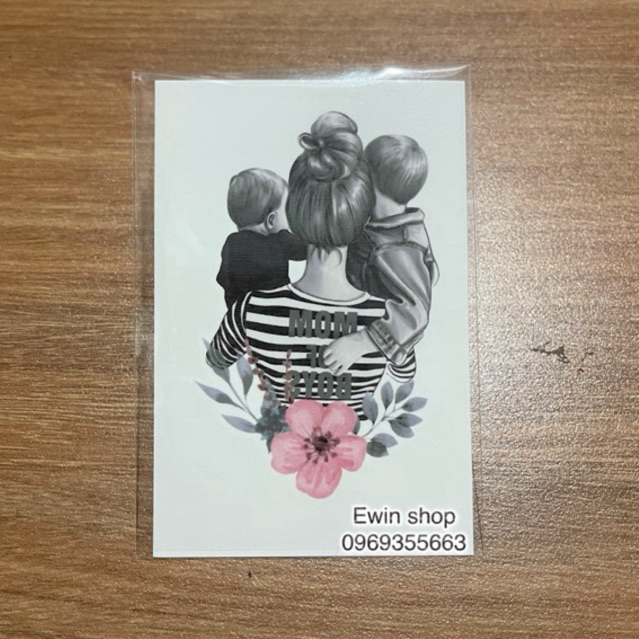 Hình xăm dán Mẹ con
