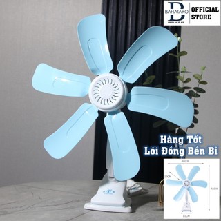 Quạt kẹp bàn để bàn gắn tường mini 5 cánh 6 cánh lõi đồng bền bỉ êm ái