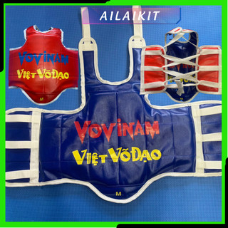 {Giáp Vovinam } 2 mặt Xanh Đỏ Cải tiến 2024 Ailaikit Dày Giáp Đấu