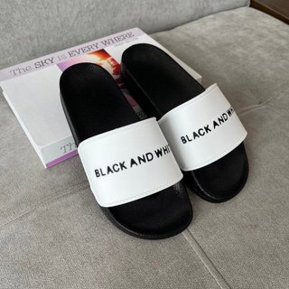 Dép lê nam nữ quai ngang dép bm black hot trend
