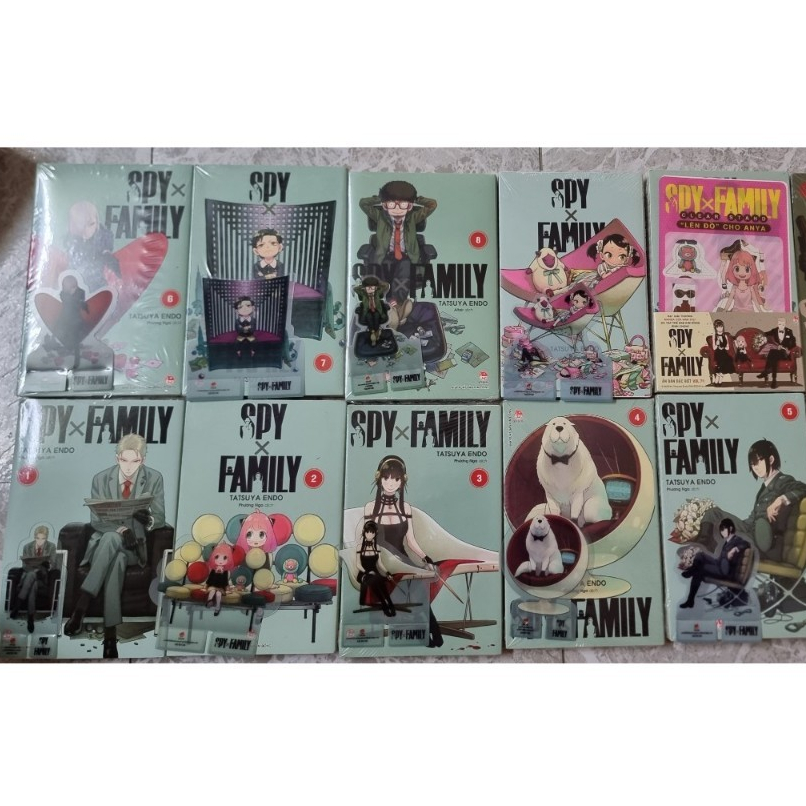 Spy x family 1-9 ( bản in đầu có standee)