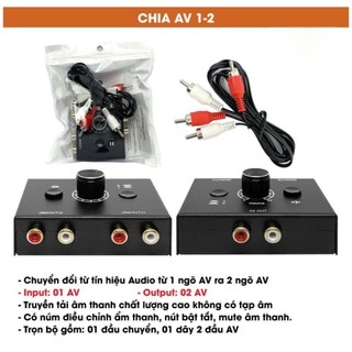 Bộ  chia tín hiệu Av  1-2 (xài  được  2 chiều)