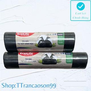 Túi đựng rác đen tự hủy sinh học Ecolife 500gr