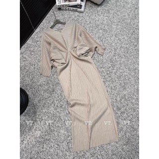 Váy dập li rúm ngực sang chảnh