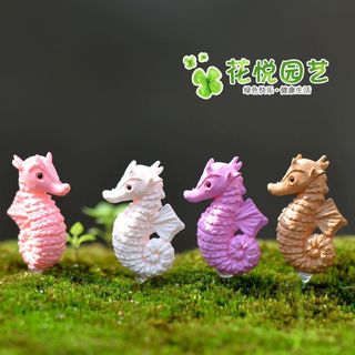 Mô hình tiểu cảnh Cá Ngựa, mô hình trang trí tiểu cảnh, sen đá, terrarium