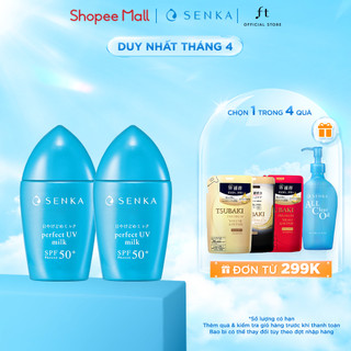 Combo 2 Senka Chống Nắng Bảo Vệ Toàn Diện với 7 Màng Lọc Chống Nắng 40ml - 80ml