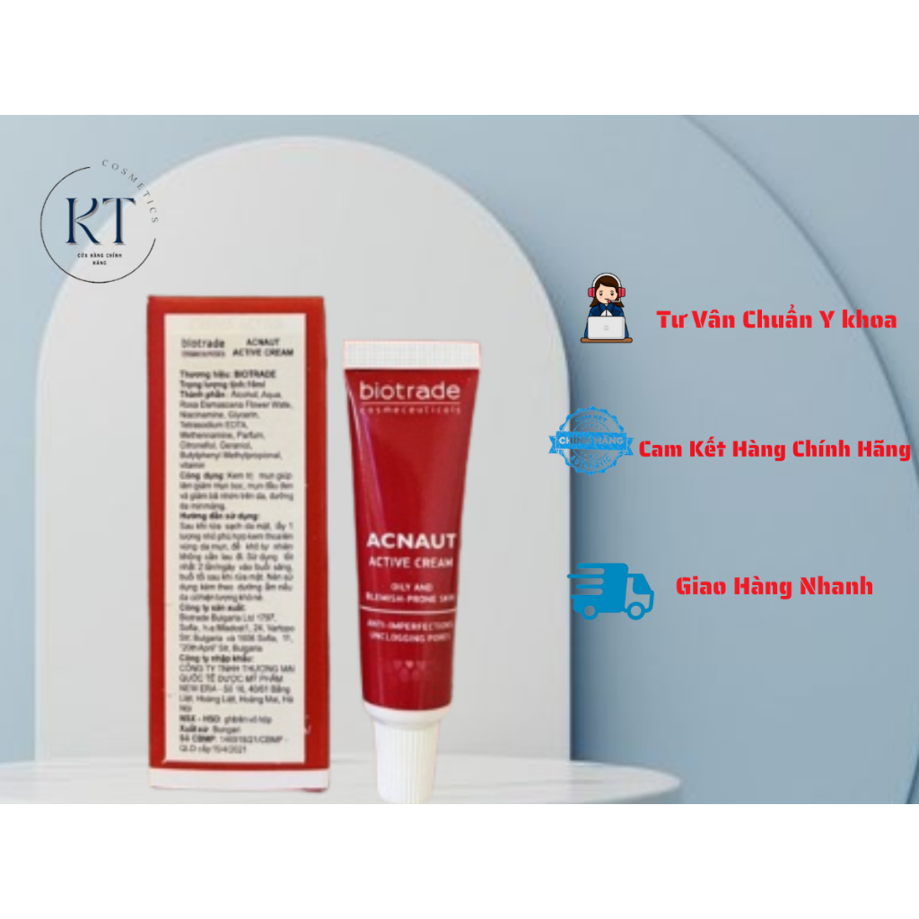 ( 15ml) Kem Chấm Mụn - BIOTRADE ACNAUT ACTIVE CREAM