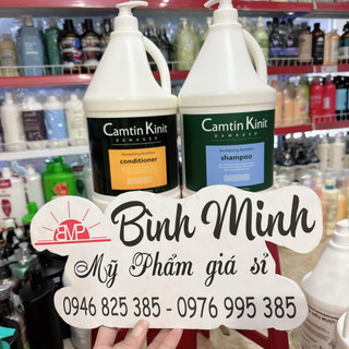 Gội xả can Camtin Knit siêu mềm mượt sạch gàu chuyên dụng cho salon 5000ml