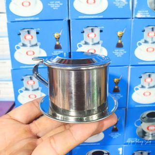 Phin cafe inox Long Cam. Phin pha cafe inox nhiều size.
